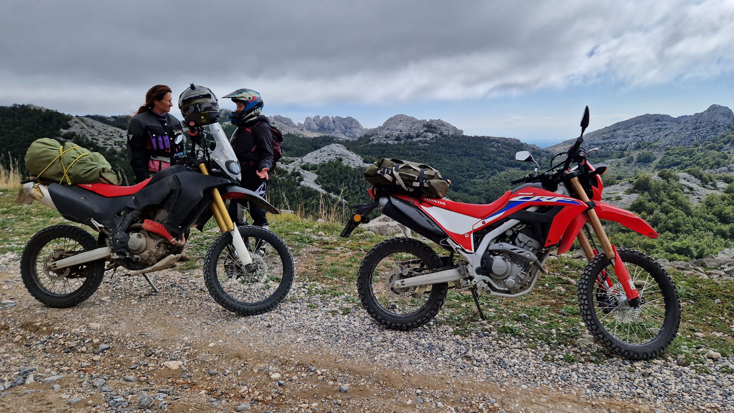 Funmoto ADVentures sightseeing 4 day only womens motorcycle tour in Croatia Velebit pit stop
