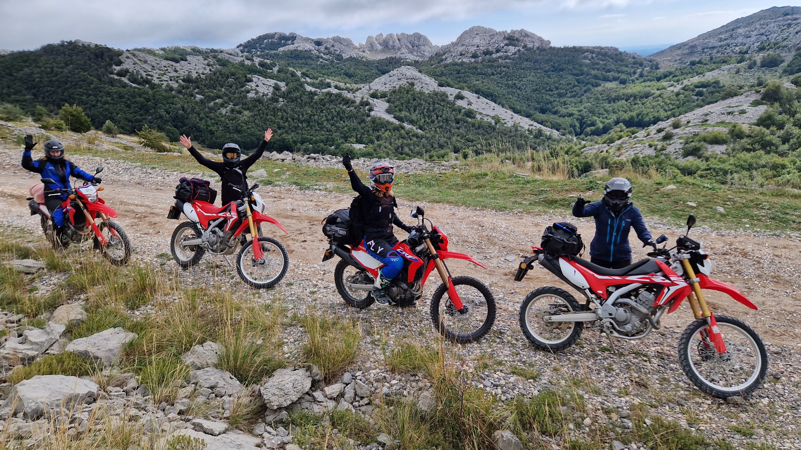 Funmoto ADVentures sightseeing 4 day only womens motorcycle tour in Croatia hi from Velebit mountain