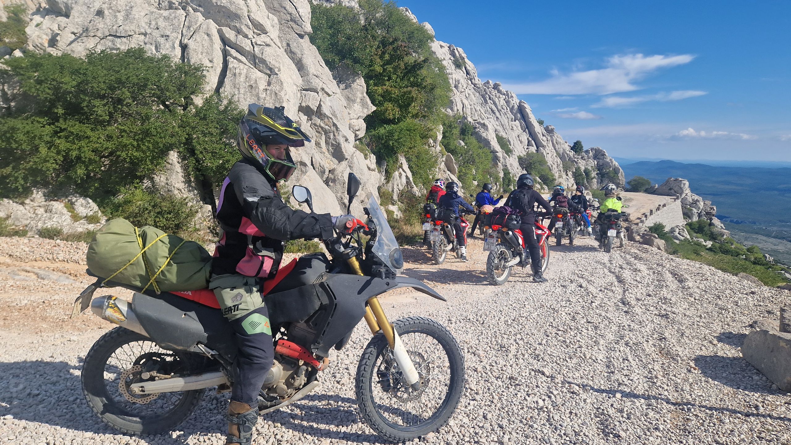 Funmoto ADVentures sightseeing 4 day only womens motorcycle tour in Croatia Mali Alan pass