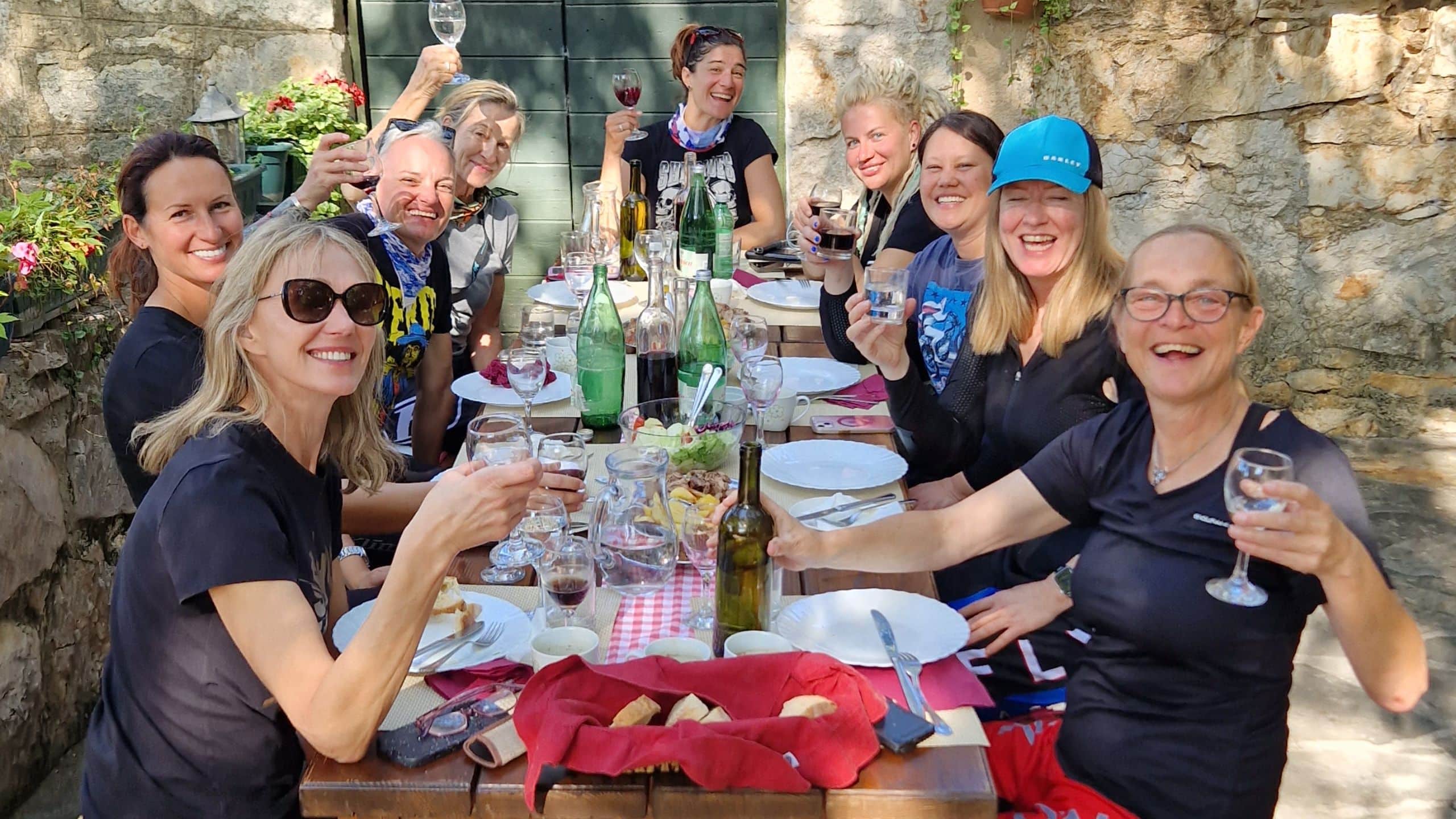 Funmoto ADVentures sightseeing 4 day only womens motorcycle tour in Croatia at lunch